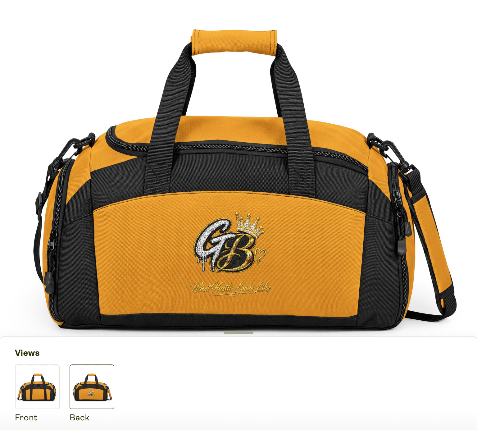 Gold Gangster Bougie Gym Bag