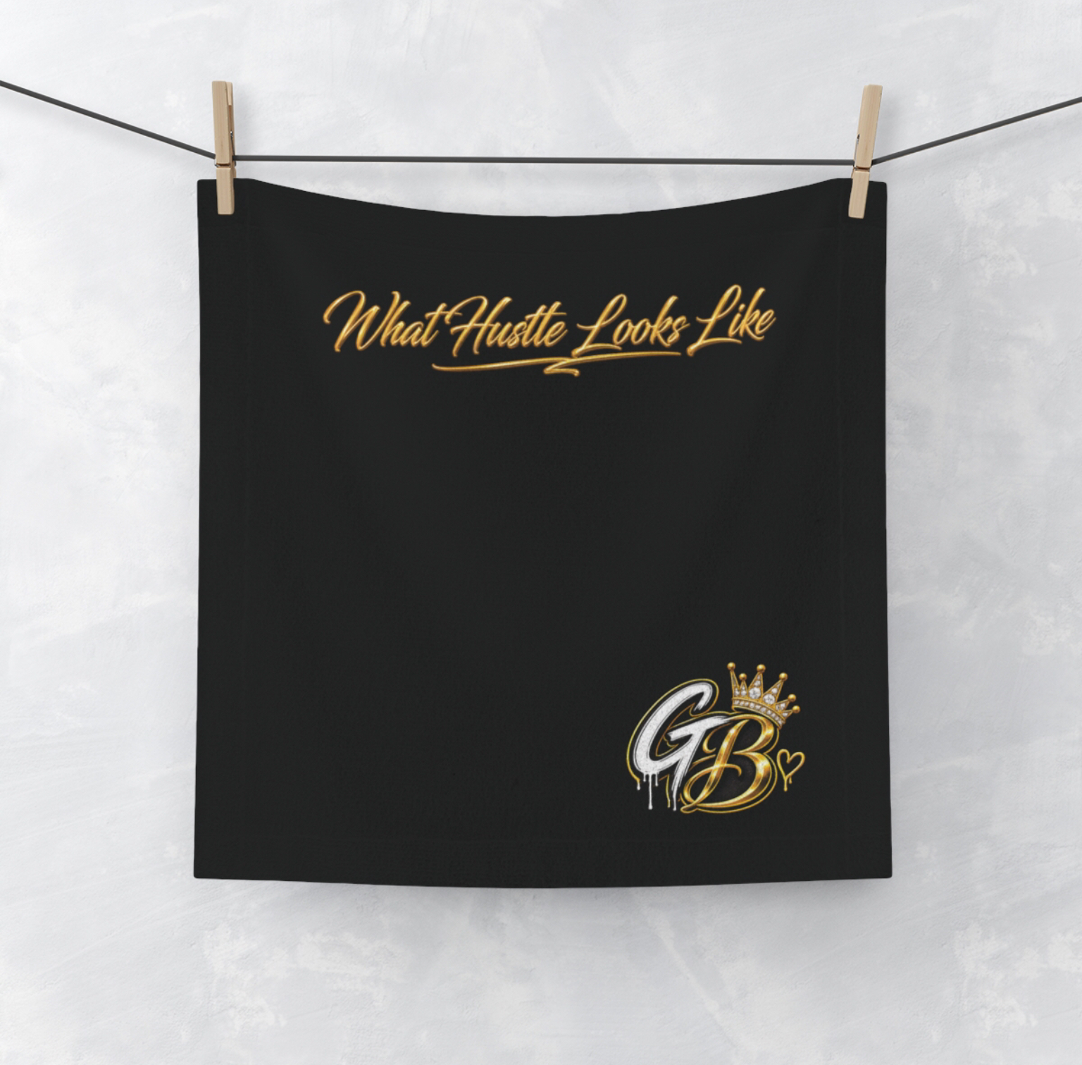 Black Gangster Bougie Gym Face Towel