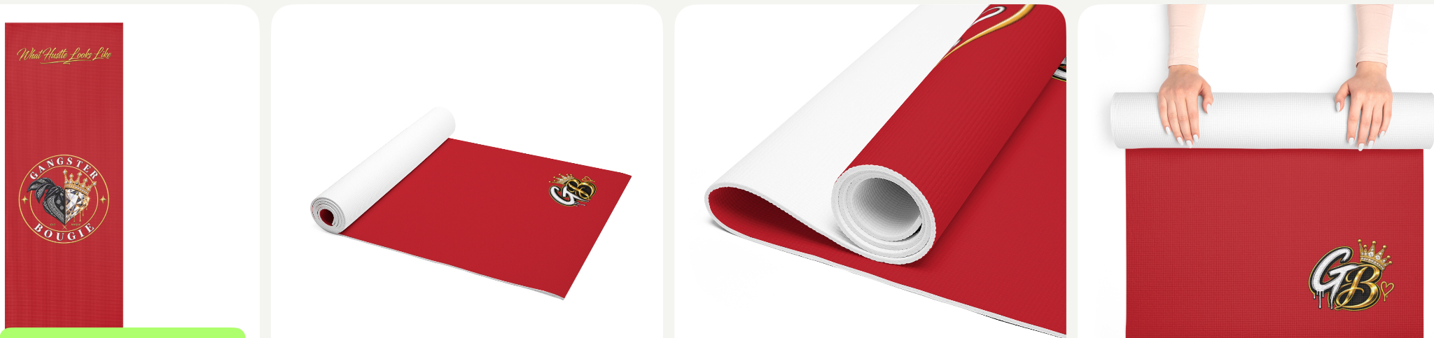 Dark Red Gangster Bougie Foam Yoga Mat