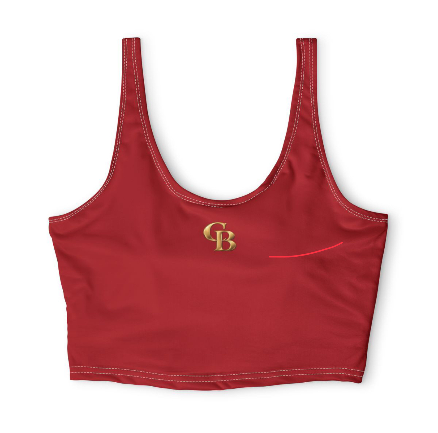 Oxblood Sports Bra front