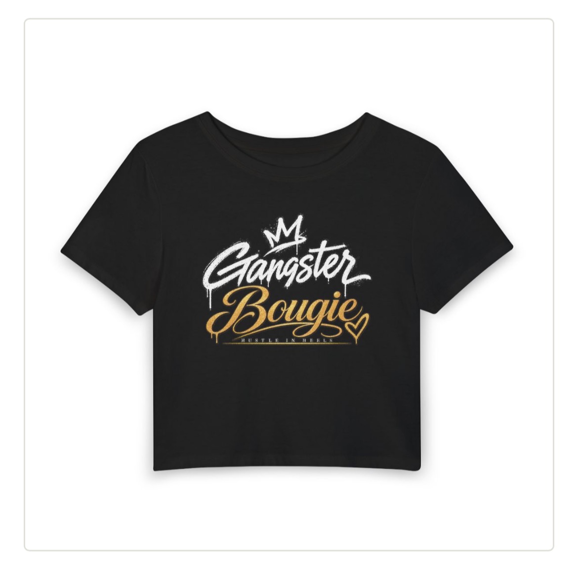 Black Gangster Bougie Women's Baby Tee
